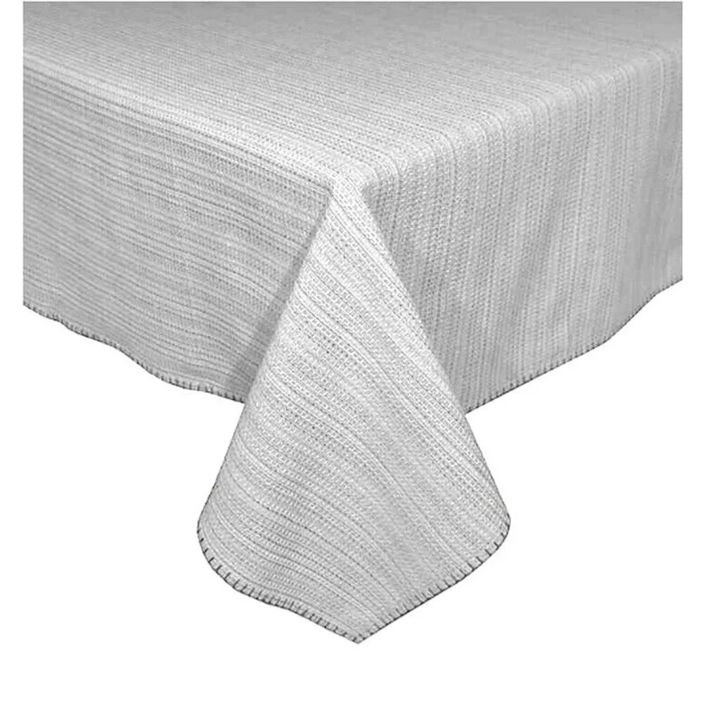 Terra Woven Lyon Fabric Tablecloth in Grey Gray Spring Summer 60x140